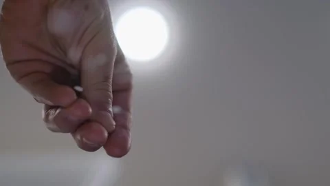 Professional chef adding spices to a pan with a dish, close-up 스톡 동영상 301323301