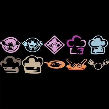 Professional Chef Cooking in Kitchen 库存插图