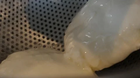 Professional Chef Stretching Fresh Pizza Dough in Traditional Italian Kitchen Stock Footage 337677072