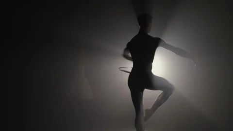 Professional choreographer is working on creating performance. Young male dancer Stock Footage 127593865