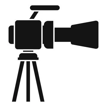 Professional cinema camera icon simple vector. Video film イラスト素材