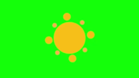 Professional Circles Moving Green Screen Element Video stock 341587100