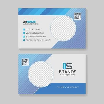 Professional Clean and stylish, Creative Business card template Stock Illustration