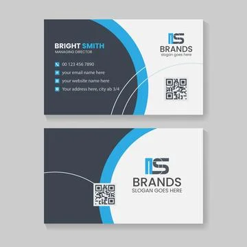 Professional Clean and stylish, Creative Business card template design イラスト素材
