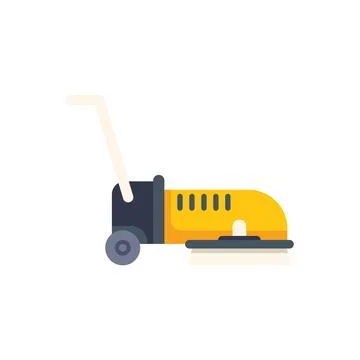 Professional cleaning floor scrubber machine illustrating cleaning service 스톡 일러스트
