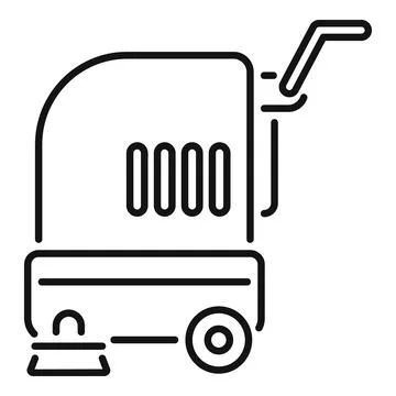Professional cleaning machine icon representing cleaning services 스톡 일러스트