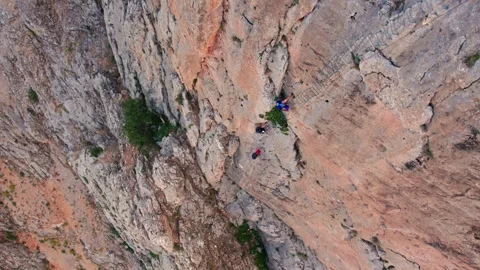 "Professional Climbers on Wingsuit Base Site" Stock Footage 309206188