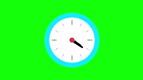 Professional Clock Motion Green Screen Element Stock Footage 337052394
