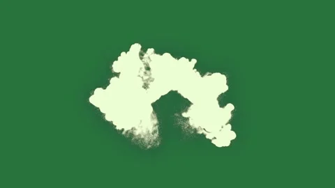 Professional Cloud Dynamic Green Screen Element Stock Footage 338016830