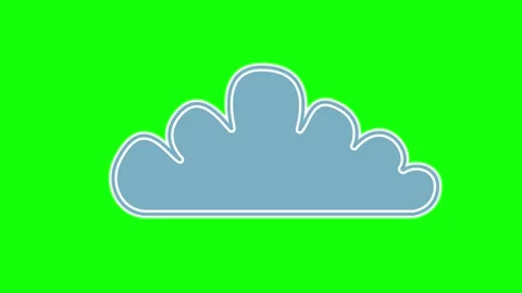 Professional Cloud Looping with Icon Element Stock Footage 341336209