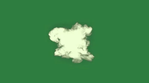 Professional Cloud Looping With Smoke Green Screen Element Stock Footage 338016890