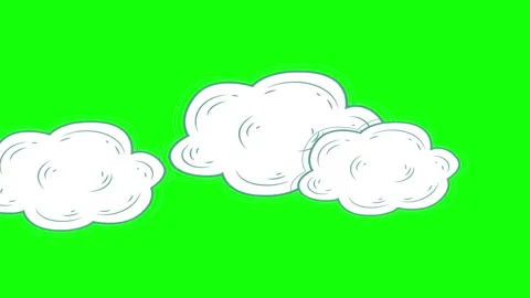Professional Clouds Animated with Cloud Green Screen Element Stock Footage 341336774