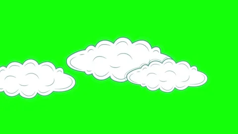 Professional Clouds Motion Green Screen Element Stock Footage 341328635
