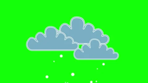 Professional Clouds Moving Green Screen Element Stock Footage 341336235