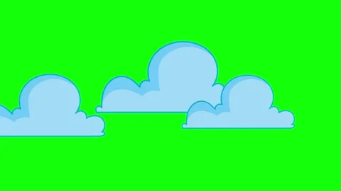 Professional Clouds Moving Green Screen Element Stock Footage 341337244