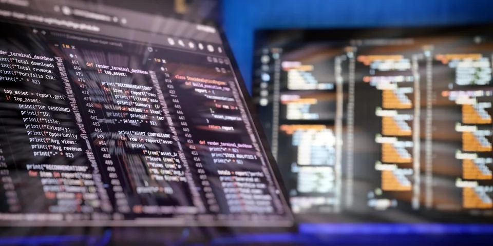 Professional Coding Environment With Source Code, Software Engineering, Data  Fotos Stock