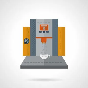 Professional coffee equipment flat vector icon Stock Illustration
