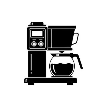 Professional Coffee Espresso Machine Icon Stock Illustration