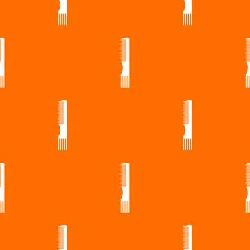 Professional comb pattern orange Illustrazione stock