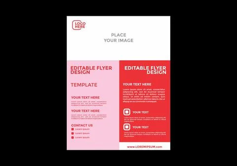 Professional concept of flyer design Stock Illustration