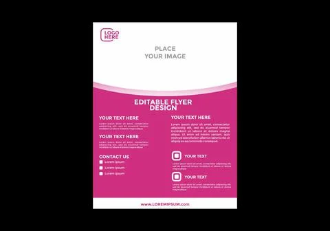 Professional concept of flyer design Stock Illustration