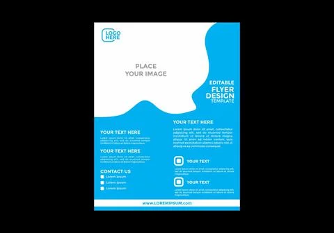Professional concept of flyer design Stock Illustration