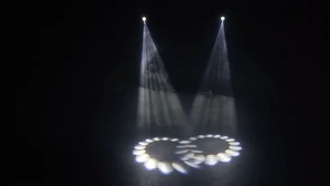 Professional concert light on an empty stage, before the concert. Stock Footage 225533854