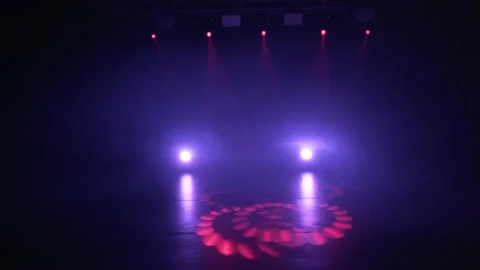 Professional concert light on an empty stage, before the concert. Stock Footage 225534108