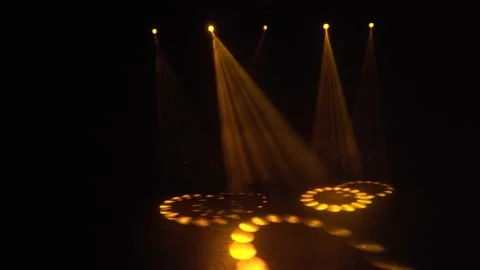 Professional concert light on an empty stage, before the concert. Stock Footage 225534125