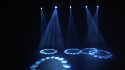Professional concert light on an empty stage, before the concert. Stock Footage 225534246