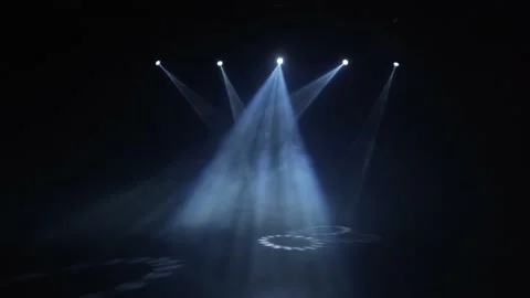 Professional concert light on an empty stage, before the concert. Stock Footage 225537318