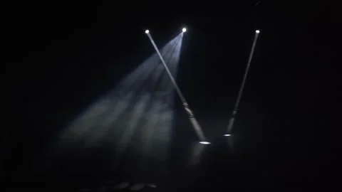 Professional concert light on an empty stage, before the concert. Stock Footage 225537467