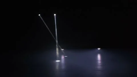 Professional concert light on an empty stage, before the concert. Stock Footage 225537483