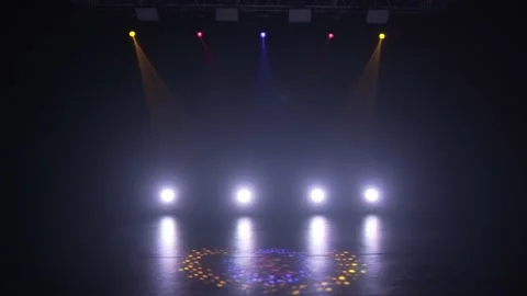 Professional concert light on stage in the studio. Stock Footage 230233083