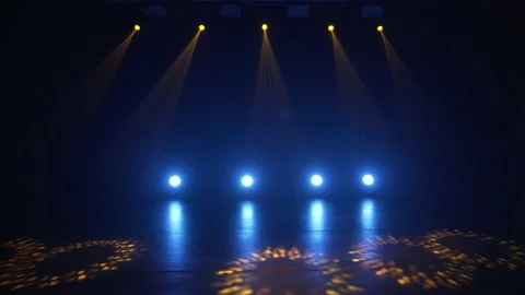 Professional concert light on stage in the studio. Stock Footage 230233142