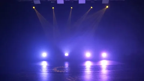 Professional concert light on stage in the studio. Stock Footage 230233277