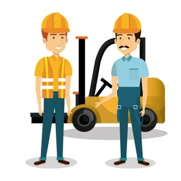 Professional construction people characters イラスト素材