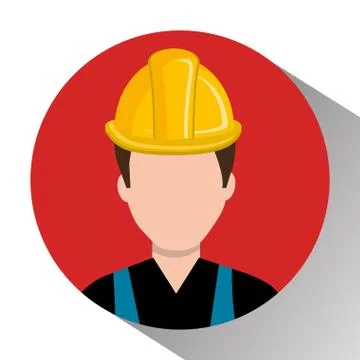 Professional construction on site Illustrazione stock