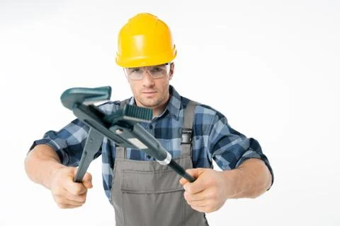 Professional construction worker Stock Photos