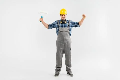 Professional construction worker Stock Photos