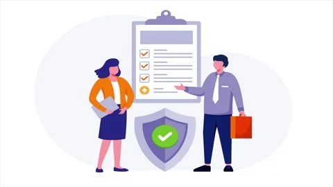 Professional Consultation: Ensuring Business Insurance and Security Compliance Stock Footage 339344053
