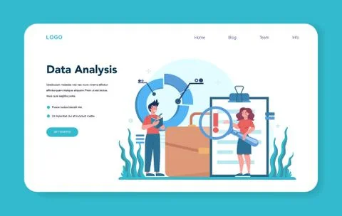 Professional consulting web banner or landing page. Research イラスト素材