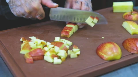 Professional cook at work Stock Footage 157559222