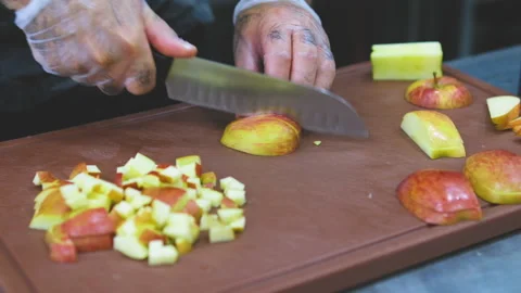 Professional cook at work Stock Footage 157559708