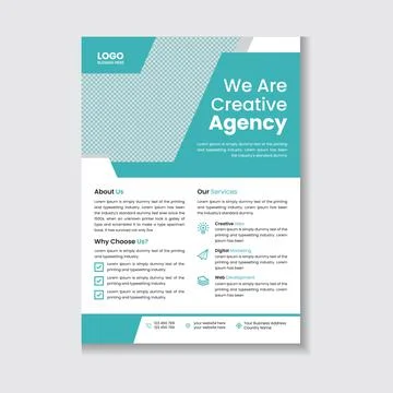Professional Corporate Flyer Template Illustrazione stock
