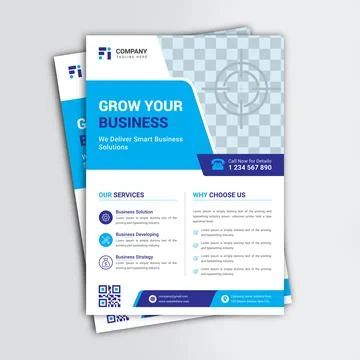 Professional Corporate flyer vector template design Stock Illustration
