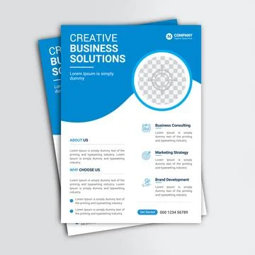 Professional Corporate flyer vector template design Stock Illustration