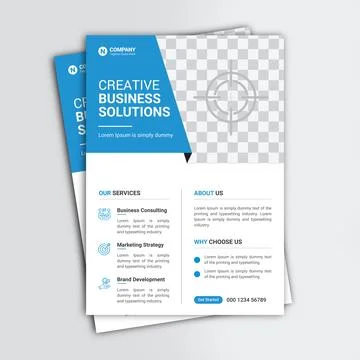 Professional Corporate flyer vector template design 스톡 일러스트
