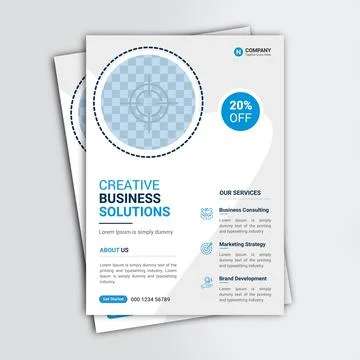 Professional Corporate flyer vector template design Stock-Illustration