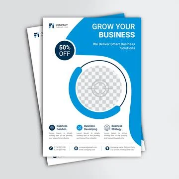 Professional Corporate flyer vector template design Stock Illustration